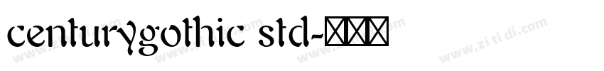 centurygothic std字体转换